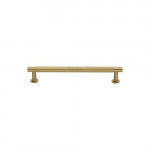 M Marcus Heritage Brass Partial Knurled Design Cabinet Pull with Rose 96mm Centre to Centre